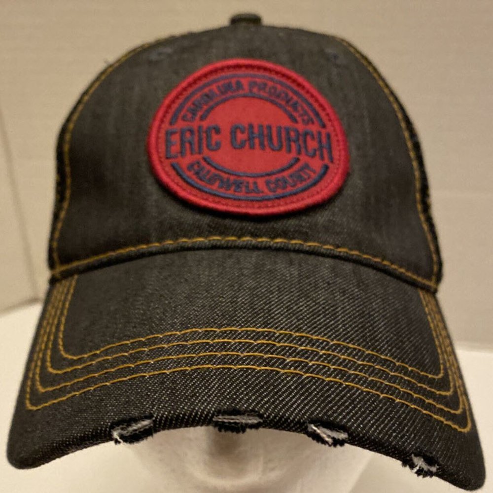 New Eric Church Carolina Products Caldwell County Snapback Trucker Cap Hat
